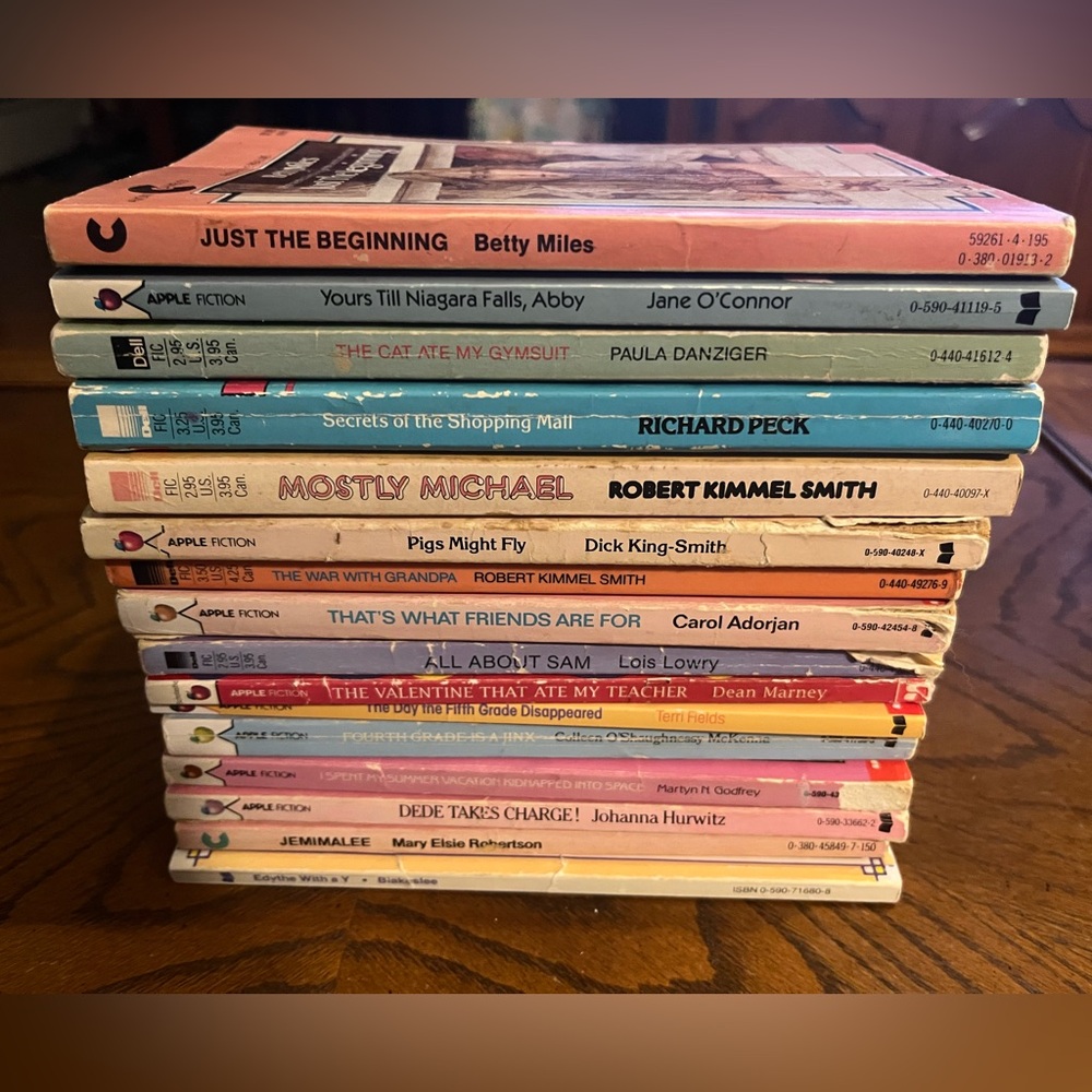 Vintage kids books | set of 16 chapter paperback books | 70’s, 80’s and 90’s